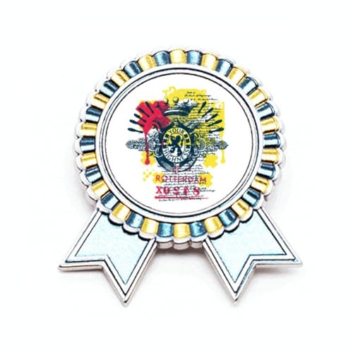 Badge broche couronne lion graffiti métal M : cadeau idéal de vainqueur