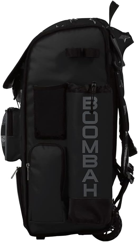 Boombah Superpack Hybrid Rolling Bat Bag - USA Honor Black Ops Bat Pack Black/Charcoal - Wheeled & Backpack Version