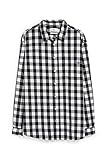 Forma del cuello: cuello Kent C&A Camisa de manga larga para hombre, negro/blanco, 4XL