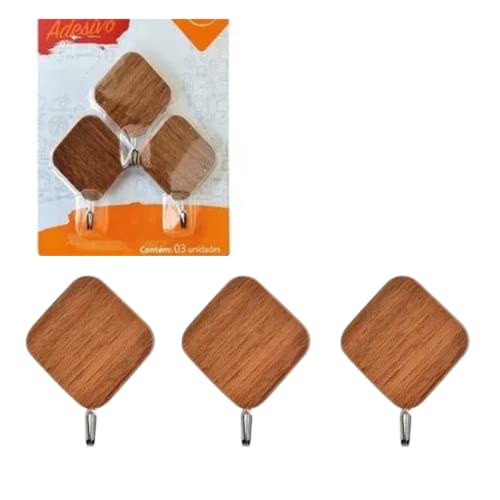 Kit 3 GANCHO pendurador PLASTICO DE PAREDE LOSANGO oferta