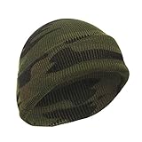 ロスコ 迷彩 ニット キャップ Rothco Deluxe Camo Watch Cap (ワンサイズ, ウッドランドカモ)