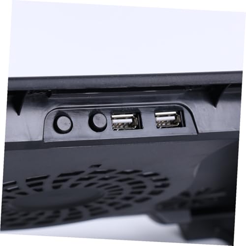 Base para laptop TEHAUX con 5 ventiladores y puerto USB miniatura 2