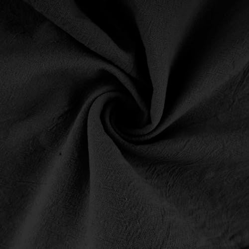 Cambkatl Men’s Linen Casual Beach Pants Loose Elastic Waist Drawstring Lightweight Straight Vacation Trousers with Pockets3