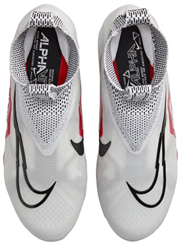 Image of Nike Alpha Menace Elite 3 White /Particle Grey /Opti Yellow /Black Mens Football Cleat.