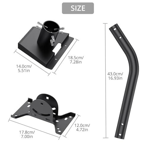 Starlink Mount for Standard 4 4X Gen 3, Metal Starlink Wall Mounting Kit - image 9