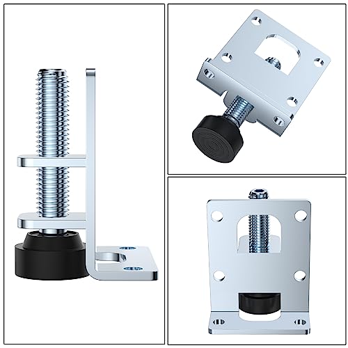 DDHOMIN 4 PCS Heavy Duty Adjustable Leveling Feet Furniture Legs (54mm), Silver - Image 4