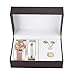 Produktbild Ohrringe Anti-Allergie, Schmuck Geschenkset, Uhr Armband Set, Ohrringe Ring Halskette, Geburtstage Valentinstag Schöne Mädchen für die meisten Frauen