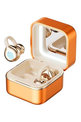 Écouteurs à clipser sans fil idée cadeau femme tendance avec miroir LED