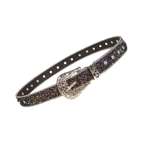 Blingbling Waist Belt Sequined Buckle for Street Dance Jean Belt Punk Waist Chain Blingbling Glittering