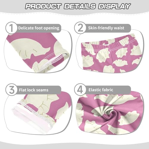 ZZKKO Girls Leggings Dumpling Toddler Girls Clothes Leggings for Girls Toddler Girls Leggings 3-4T3