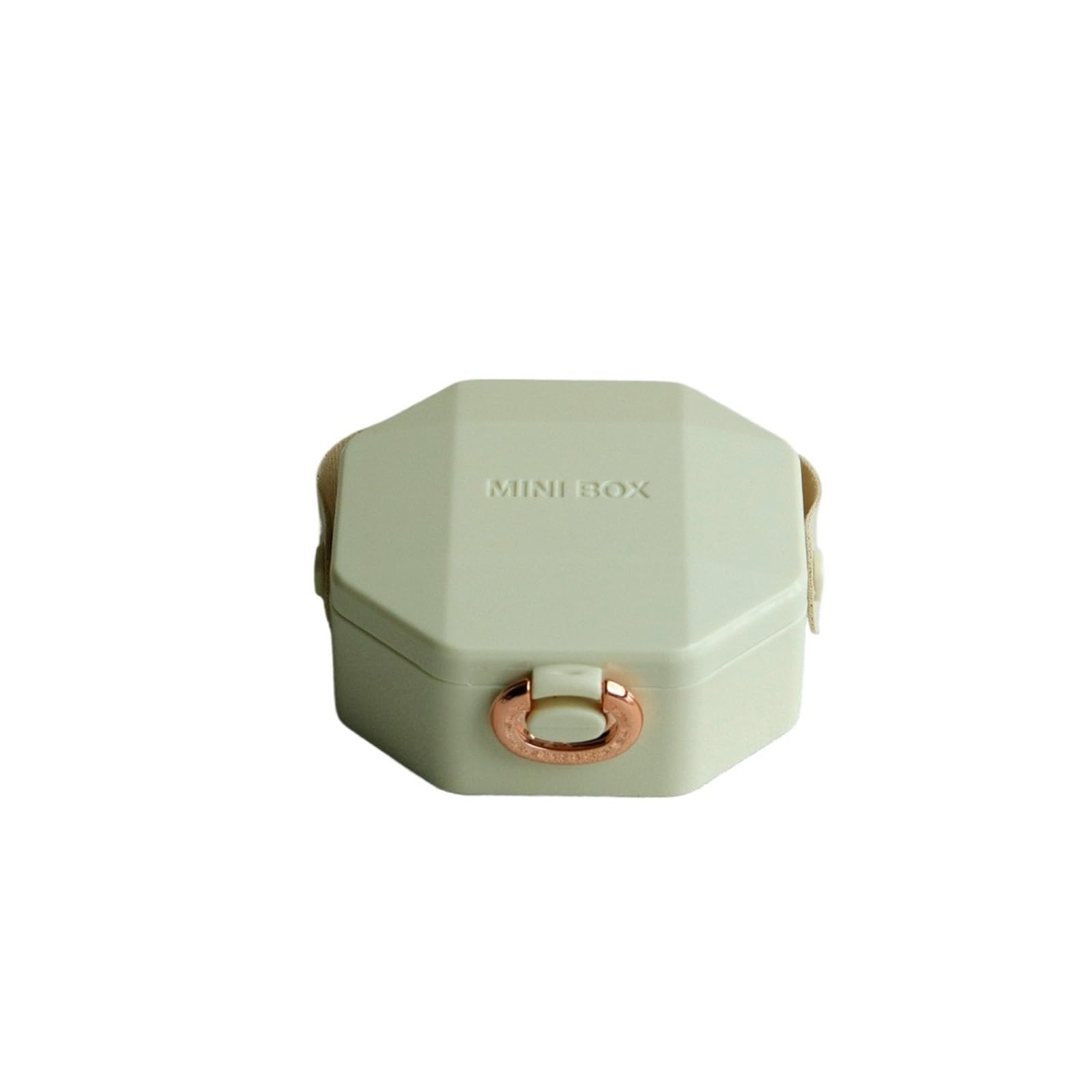 ESTDKMNOS Portable Jewellery Case， Jewelry Box Multicolor Portable Storage Organizer for Necklace Earring Ring(Beige)
