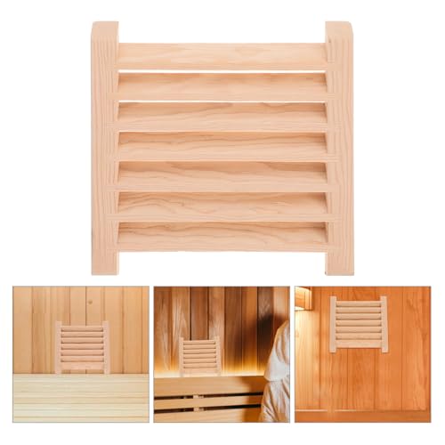 Circulation d'air efficace sauna grille bois contre humidité - 8