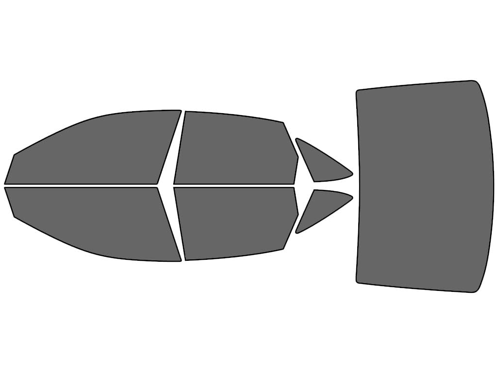 Rvinyl Window Tint Kit Compatible with Volkswagen Jetta 2019-2023 (Sedan) - Complete Precut Kit - 35%