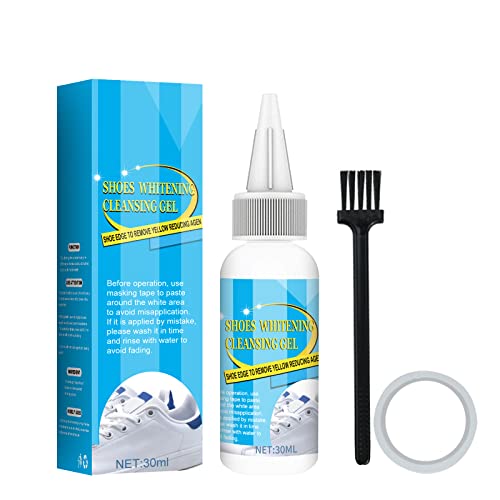 2PCS Shoes Whitening Cleansing Gel with A Making Tape,Whitening Cleansing Gel For Shoes,Whitening Cleansing Gel Shoes, For All Washable Shoes(30ML)