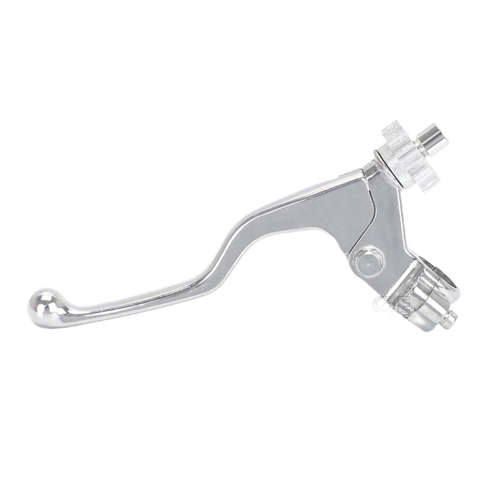 Fucsxxgck Clutch Lever and Handlebar Perch Compatible with KX450F KX250F KX250 KX125 KX100 KX85 KX65 KX80(Regular Lever Silver)