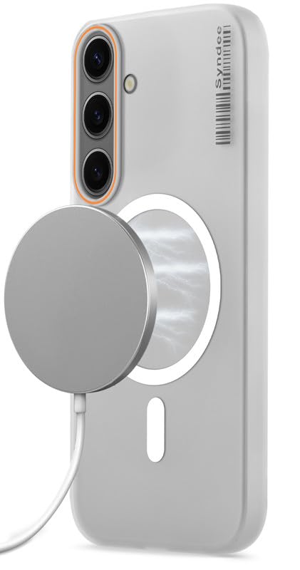 Mr. Case Back Cover for Samsung A37 5G Sleek Frosted Translucent Back Only Compatible with Wireless Magnetic Accessories | Anti-Scratch Shockproof Phone Case – White