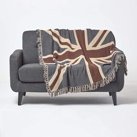 Plaid en coton Union Jack HOMESCAPES Cover
