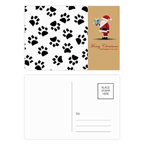 Cartes postales empreintes de chat de Noël pour envoyer des vœux originaux sans texte imposé