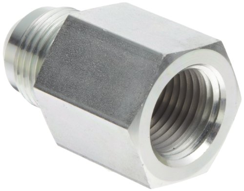 Eaton Aeroquip 2022-8-10S Female Connector, Male 37 Degree JIC, Female Pipe Thread, JIC 37 Degree & NPT End Types, Carbon Steel, 1/2 NPT(f) x 5/8 JIC(m) End Size, 5/8