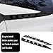 KELEIMAI Car Accessories Fit for Nissan Sentra S SV SR and Premium Sedan 2020 2021 2022 2023 2024 2025 Rear Beveled Window Louver Shutter Strips Cover Trims (Glossy Black) 2PCS ABS
