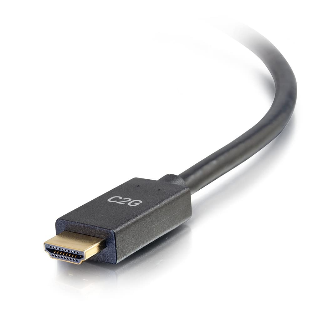 C2G Câble adaptateur passif DisplayPort™ mâle vers HDMI® mâle 1,8 m – Ultra HD 4K 30 Hz DP vers HDMI – Noir