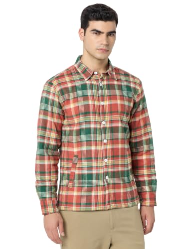 Image of Pepe Jeans Men's Regular Fit Full Sleeve Checkered Cotton Casual Shirt | Check Shirt for Man | Smart & Stylish | Multiple Styles | Mens Casual Shirts