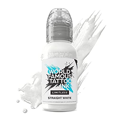 Encre de tatouage permanente végane World Famous Limitless blanc pour professionnels