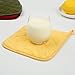 100% Cotton Kitchen Everyday Basic Terry Pot Holder Heat Resistant Coaster Potholder for Cooking and Baking Set of 5 Yellow