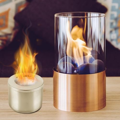 3 Set Bioethanol Brennertopf, Ethanol Brennkammer Set, Ethanol Brenner für Brennkammer, Inkl Glasfaserwolle für Bioethanol, Brennkammer Bioethanol Brennertopf, Universell zu Brennkammer für Tischkamin