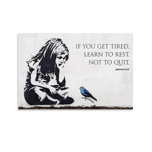 oNV[ A[gpl Banksy oNV[ G CeA |X^[ oX[ xbh[ rO LoX EH[A[g vg ʉ ǂ̊G16x24inch(40x60cm)