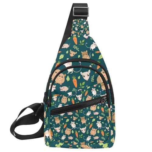 Sac à bandoulière en sergé multicolore 8 ultra léger de 30x18x4 cm