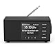 Hama DAB Radio mit DAB+/DAB und FM DR1000DE (Digitalradio mit großem Display, Küchenradio mit einfacher Bedienung, kleines Radio mit großen Tasten, UKW, AUX, 5W, Radiowecker, Seniorenradio) schwarz