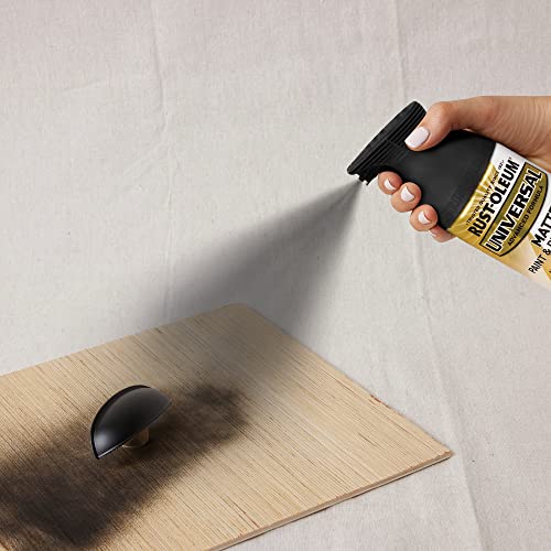 Rust-Oleum 330505 Universal All Surface Spray Paint, 12 Oz, Matte Farmhouse Black #TOP5