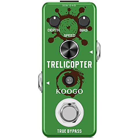 Koogo Guitar Tremolo Effect Pedal of Classic Trelicopter Effects Pedals for Electric Guitar Effect True Bypass, LEF-327 Cover