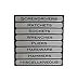 Chroma 47001 Silver Toolbox Magnet Label Kit - 8 Piece