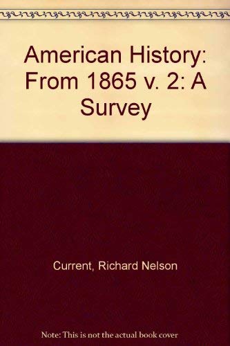 American History, a Survey, 1 0070079560 Book Cover