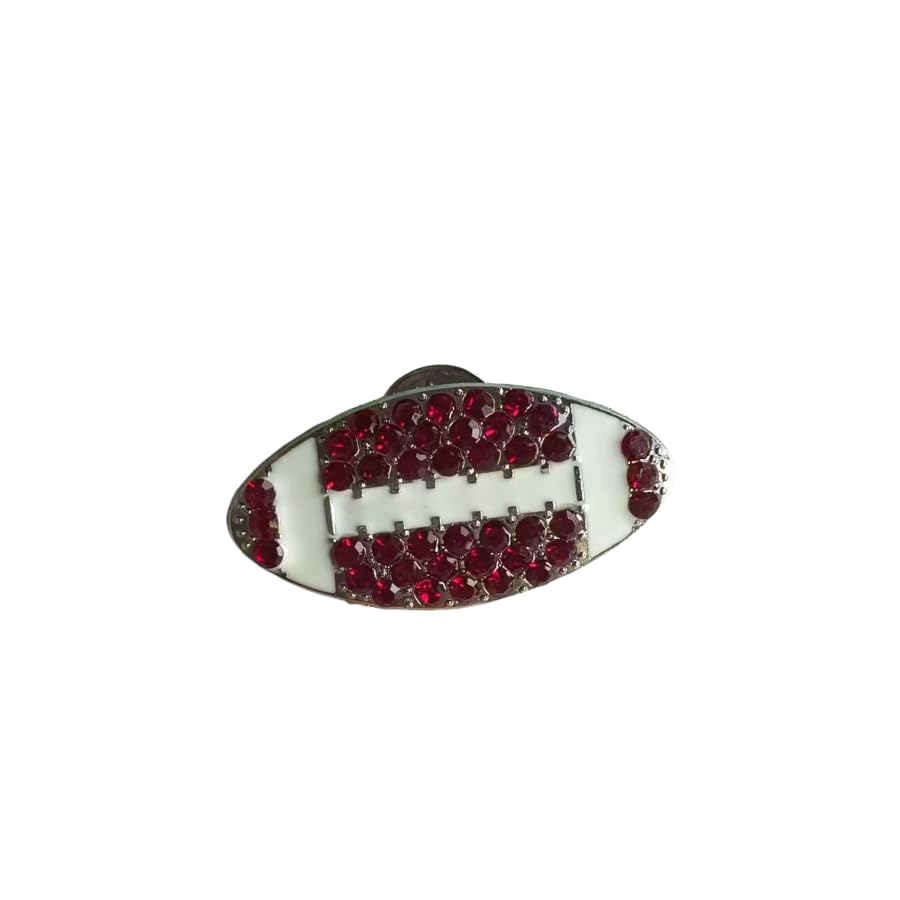 Image of Shiny Rhinestone Baseball Rugby Basketball Enamel Pin Creative Lapel Brooch for Women Men Sports Fans Jackets Backpack Hats Clothes Gift