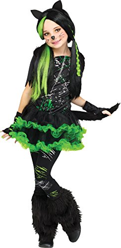 Fun World Little Girl's Large/Kool Kat Chld Cstm Childrens Costume, Multi, Large