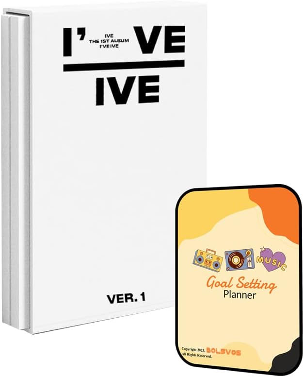 I've IVE IVE Album [VER.1]+Pre Order Benefits+BolsVos K-POP Inspired Digital Planner, Digital Sticker Pack (THE 1st Album)