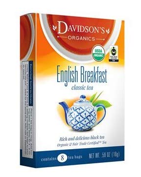 Davidsons Organics 1138 Single Serve English Breakfast Tea - 100 Count