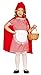 Guirca – Costume da Cappuccetto con vestito e mantello, per bambini dai 5 ai 6 anni, colore: rosso (81205)