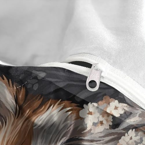Parure de lit microfibre douce avec fermeture éclair lit king - 8