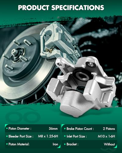 Image of SCITOO 192883 192882 Rear Left & Right Disc Brake Calipers Fit For Mercedes-Benz For C230 2003-2007,For Mercedes-Benz For SLK300 2009-2011,For Mercedes-Benz For SLK350 2005-2011, Double Pistons