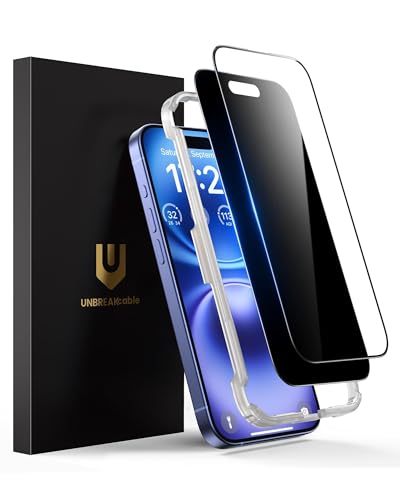Verre trempé iPhone 16 UNBREAKcable idéal pour les transports et le quotidien 6,1"