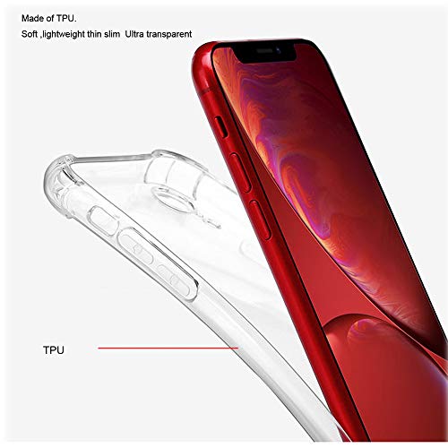 Urspasol For Xiaomi Redmi Note 9 Case With Tempered Glass Screen Protector Crystal Clear Ultra Slim Lightweight Phone Cover Shock-Absorption Bumper Transparent Shockproof #TOP7