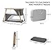 Kinderkraft Sofi Portable Travel Crib for Baby, Convertible Sleeping Cot 4 in 1 with Easy to Pack Playpen, Comfortable Bassinet Mattress and an Additional Cradle Function