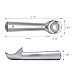 homEdge Set of 2 Aluminum Ice Cream Scoop, Professional Non-Stick Ice Cream Spoon Spade, 2 OZ