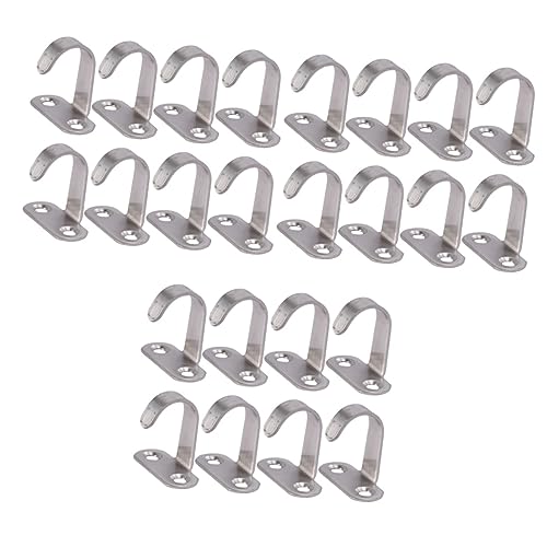 Lot de 30 pièces en acier inoxydable adhésives pour chapeaux et écharpes