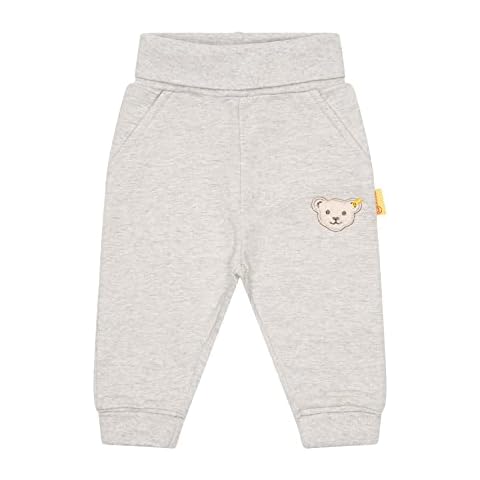 Steiff Unisex Baby Jogger With Leg Cuffs L ssige Hose, Soft Grey Melange, 86 EU Cover