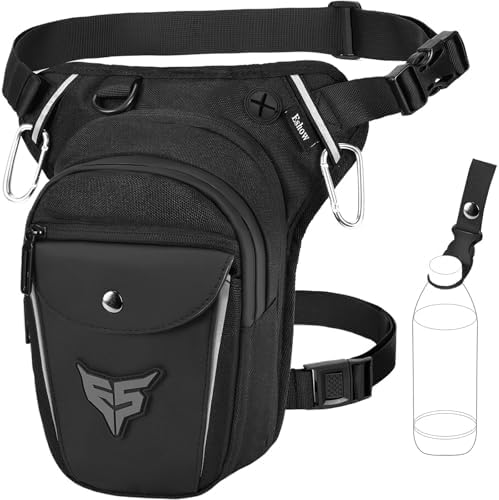 Eshow Sacoche de Jambe Moto Capacité Extensible, Sac Banane Femme...